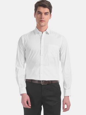 white solid formal shirt - 17618256 - Standard Image - 2