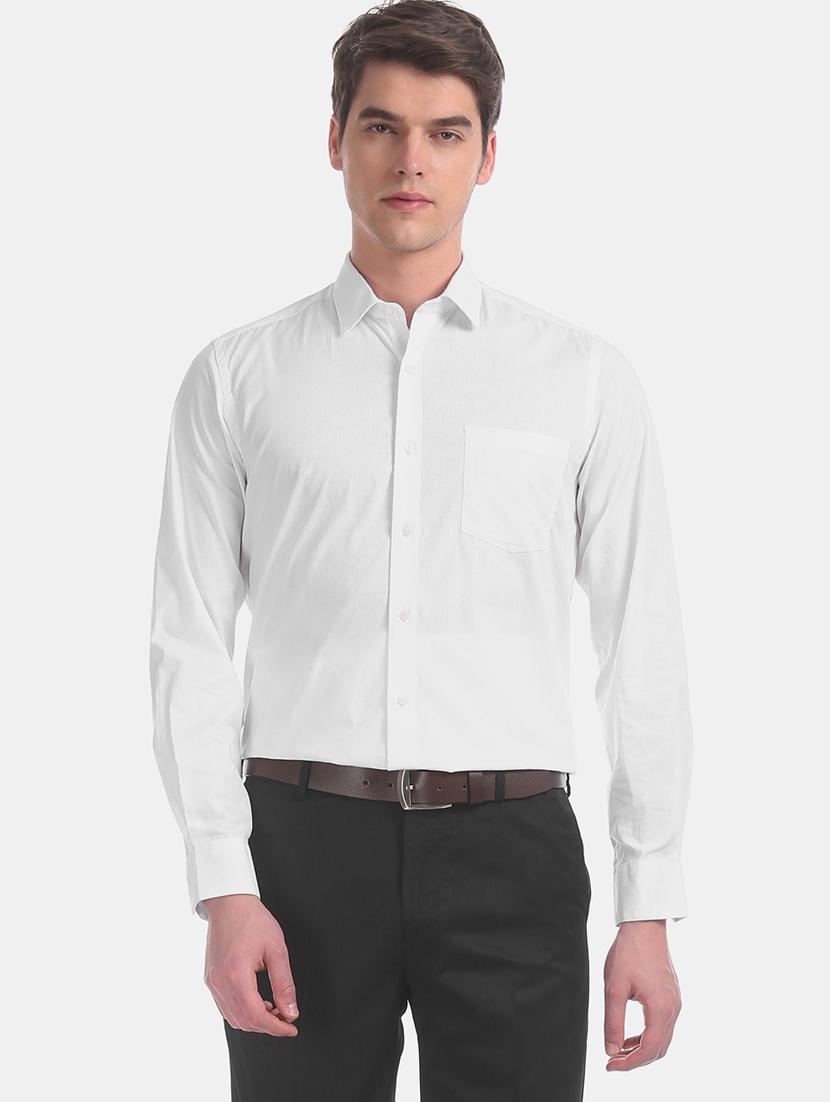 white solid formal shirt - 17618256 - Zoom Image - 2