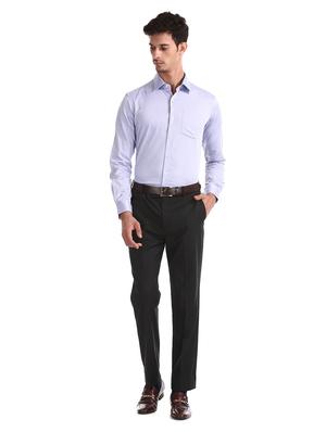 blue self design formal shirt - 17618271 - Standard Image - 5