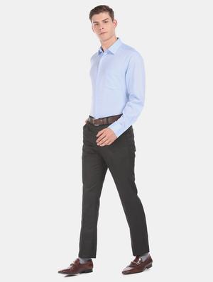 blue self design formal shirt - 17618276 - Standard Image - 5