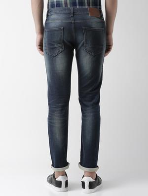dark blue light washed denim jeans - 17618668 - Standard Image - 3