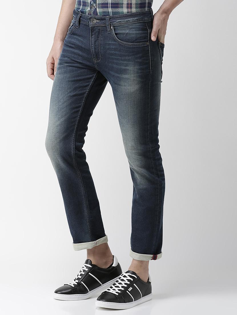 dark blue light washed denim jeans - 17618668 - Zoom Image - 2