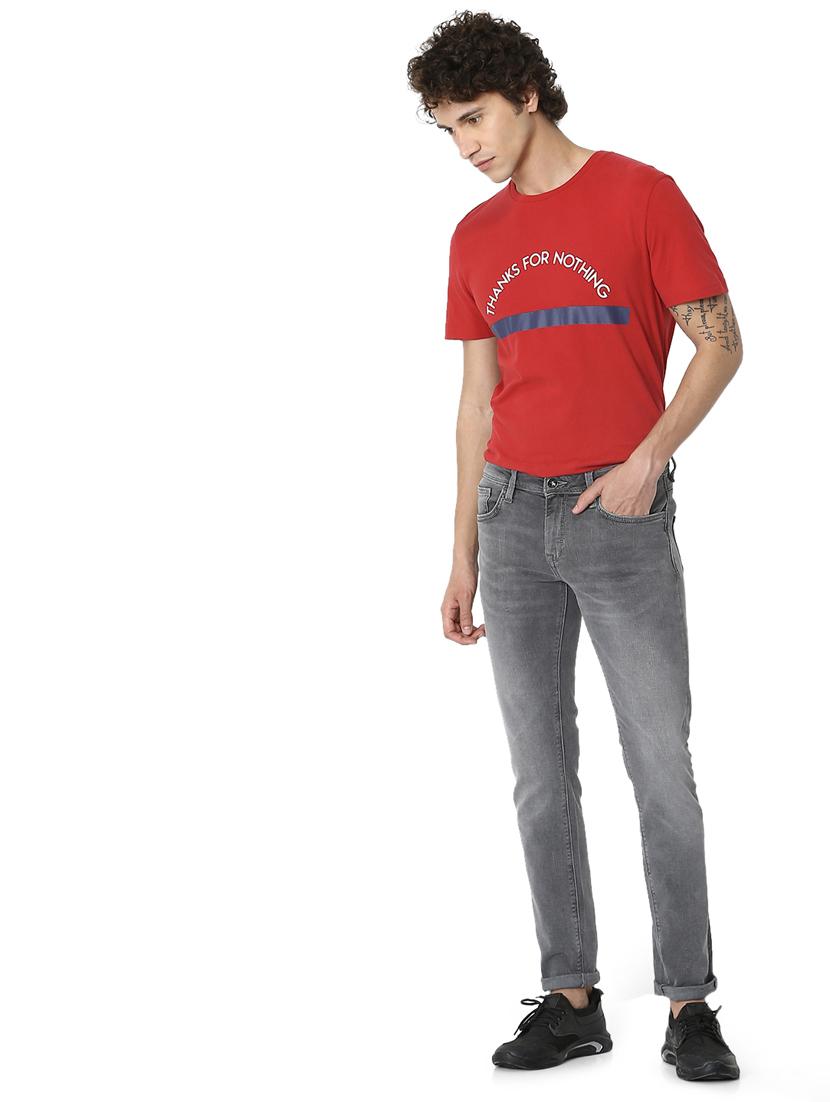 grey light washed denim jeans - 17618694 - Zoom Image - 4
