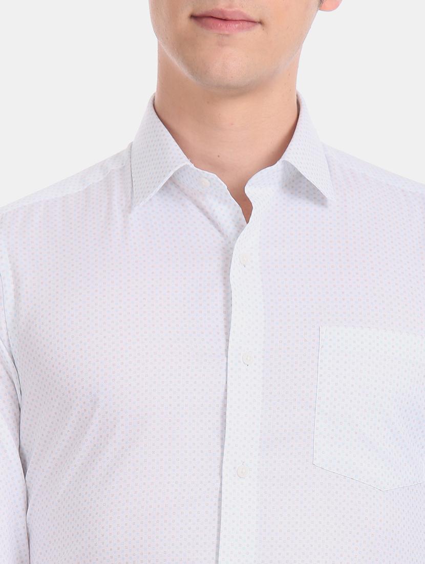 white printed formal shirt - 17618766 - Zoom Image - 5