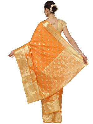 zari work banarasi saree with blouse - 17619485 - Standard Image - 2