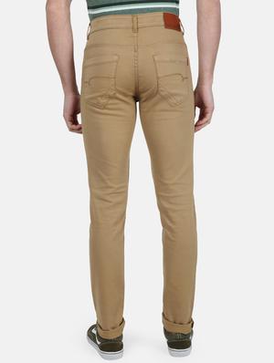 beige plain denim jeans - 17619523 - Standard Image - 3