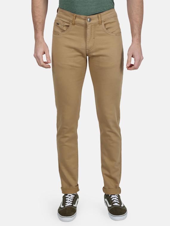 beige plain denim jeans - 17619523 - Zoom Image - 1