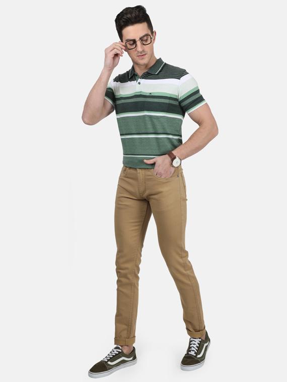 beige plain denim jeans - 17619523 - Zoom Image - 4