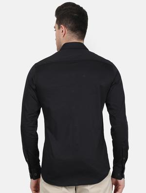 black solid casual shirt - 17619531 - Standard Image - 3