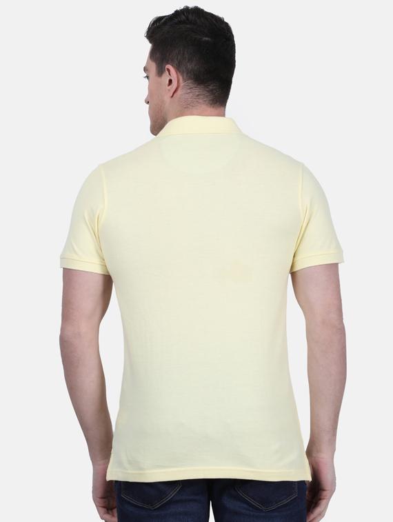 yellow solid polo t-shirt - 17619548 - Zoom Image - 3