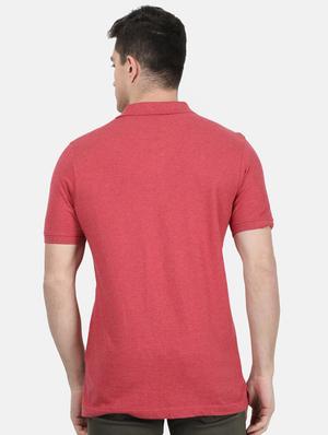 red solid polo t-shirt - 17619549 - Standard Image - 3
