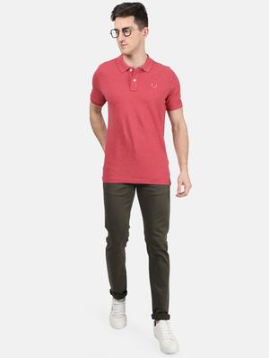 red solid polo t-shirt - 17619549 - Standard Image - 4