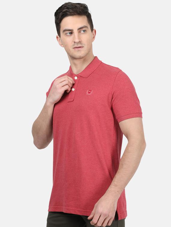 red solid polo t-shirt - 17619549 - Zoom Image - 2