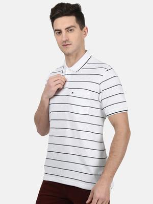 white striped polo t-shirt - 17619585 - Standard Image - 2