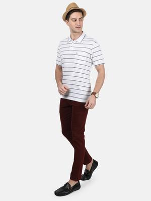 white striped polo t-shirt - 17619585 - Standard Image - 4