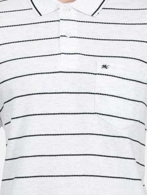 white striped polo t-shirt - 17619585 - Standard Image - 5
