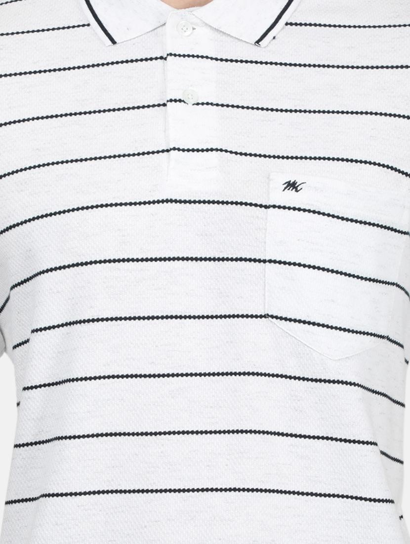 white striped polo t-shirt - 17619585 - Zoom Image - 5