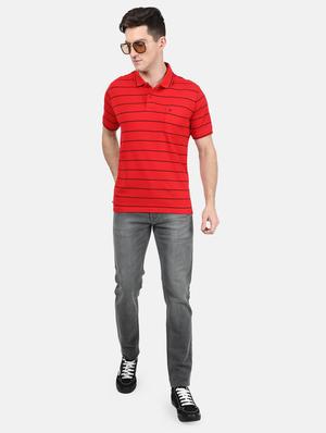 red striped polo t-shirt - 17619586 - Standard Image - 4