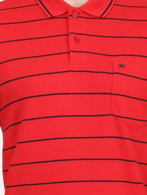 red striped polo t-shirt - 17619586 - Standard Image - 5