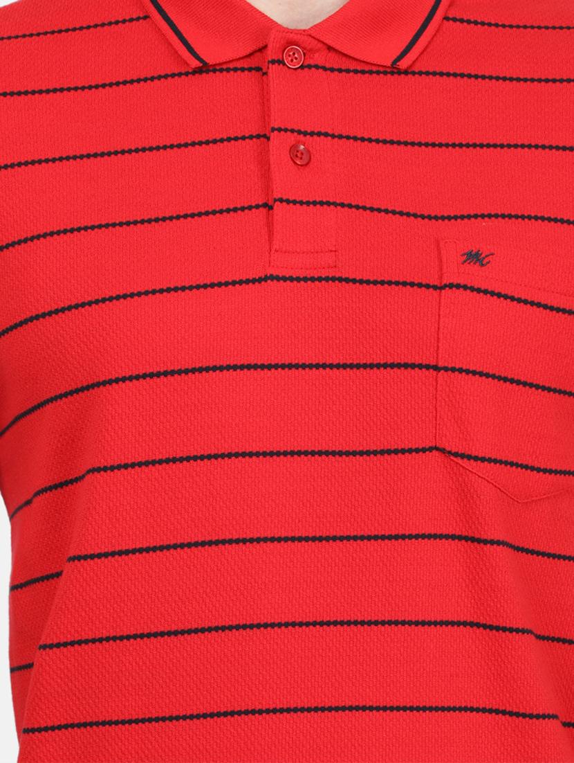 red striped polo t-shirt - 17619586 - Zoom Image - 5