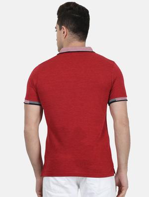 red solid polo t-shirt - 17619607 - Standard Image - 3