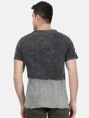 grey printed ombre t-shirt - 17619614 - Standard Image - 3