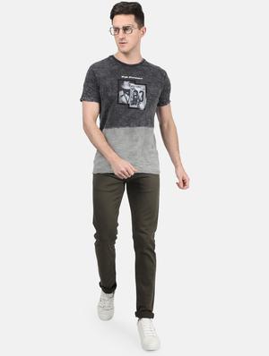 grey printed ombre t-shirt - 17619614 - Standard Image - 4