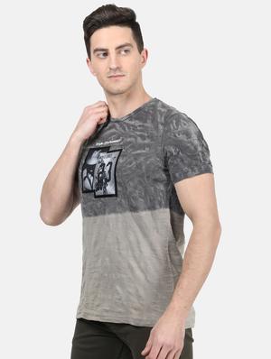 brown printed ombre t-shirt - 17619615 - Standard Image - 2