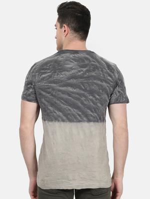 brown printed ombre t-shirt - 17619615 - Standard Image - 3