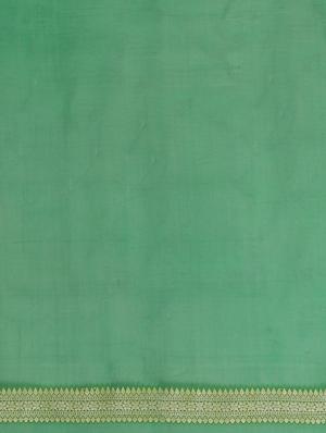 green georgette banarasi saree with blouse - 17619715 - Standard Image - 5
