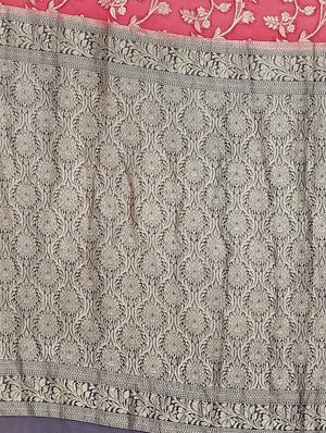 pink georgette banarasi saree with blouse - 17619722 - Standard Image - 5