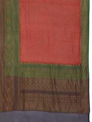 maroon georgette banarasi saree with blouse - 17619727 - Standard Image - 4