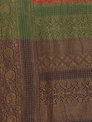 maroon georgette banarasi saree with blouse - 17619727 - Standard Image - 6
