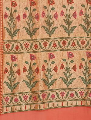 green georgette banarasi saree with blouse - 17619732 - Standard Image - 5