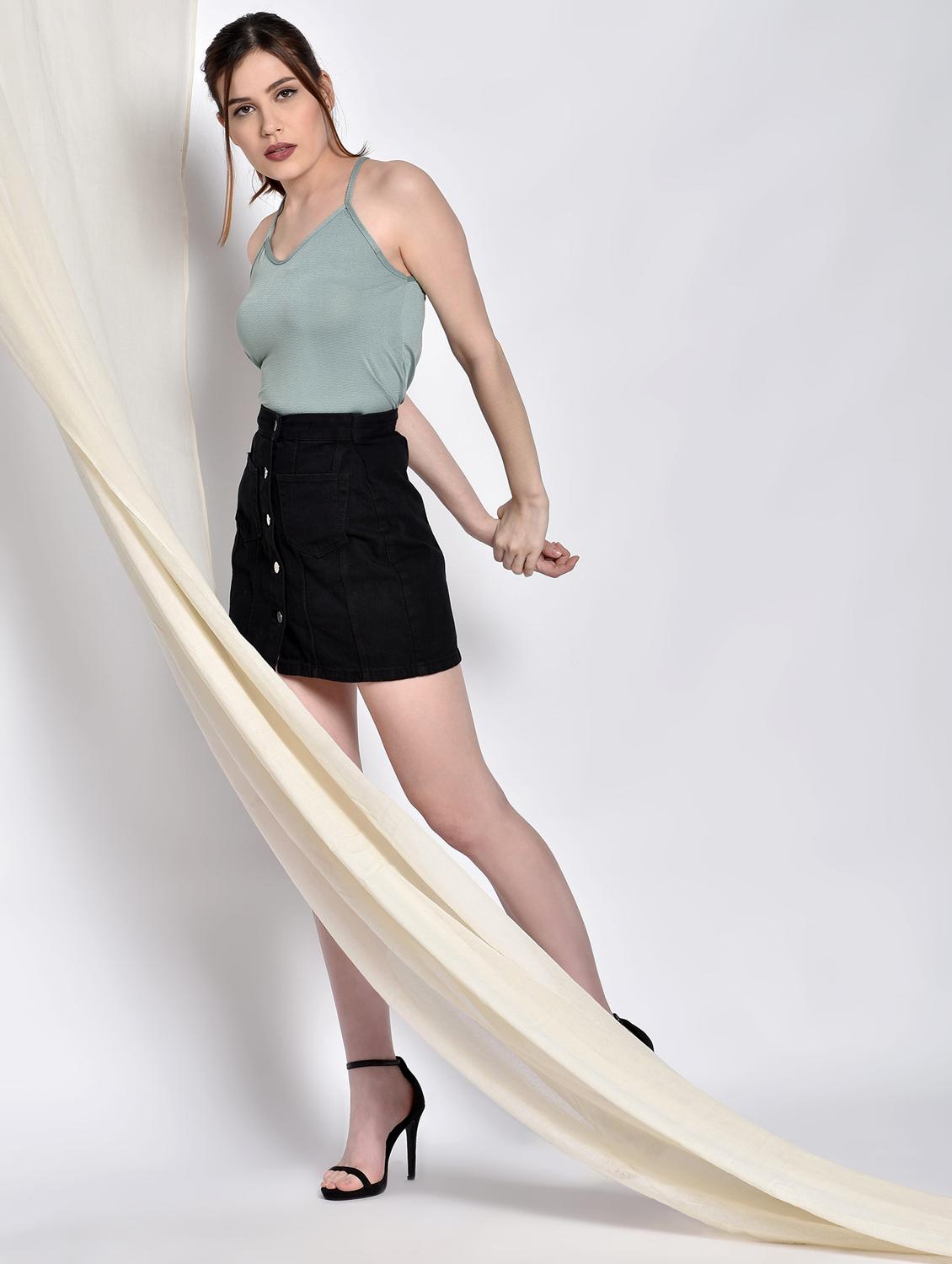 cami neck solid top - 17619878 - Zoom Image - 4