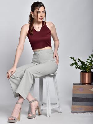 halter neck crop top - 17619881 - Standard Image - 4
