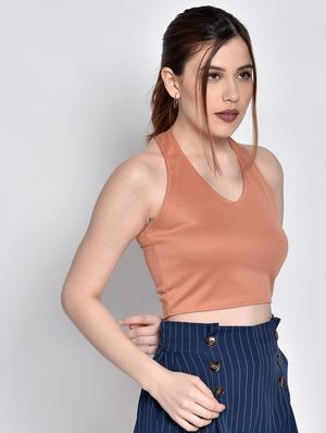 halter neck crop top - 17619882 - Standard Image - 2