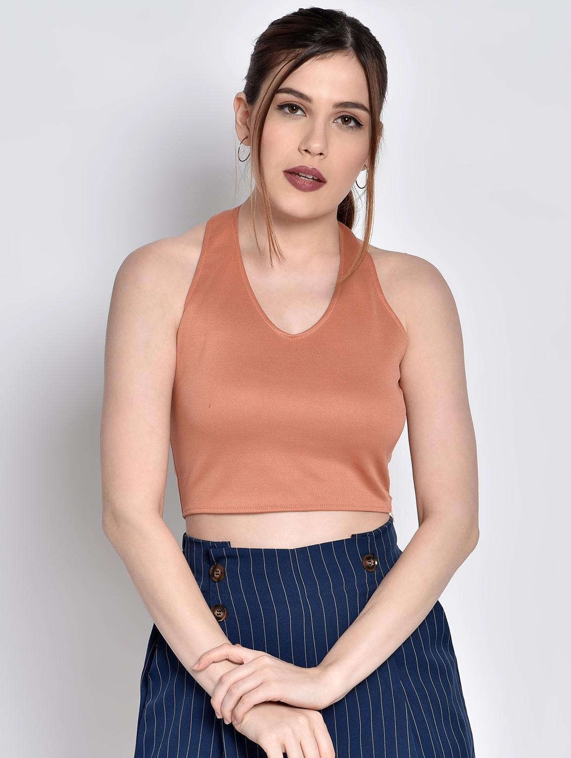 halter neck crop top - 17619882 - Zoom Image - 1