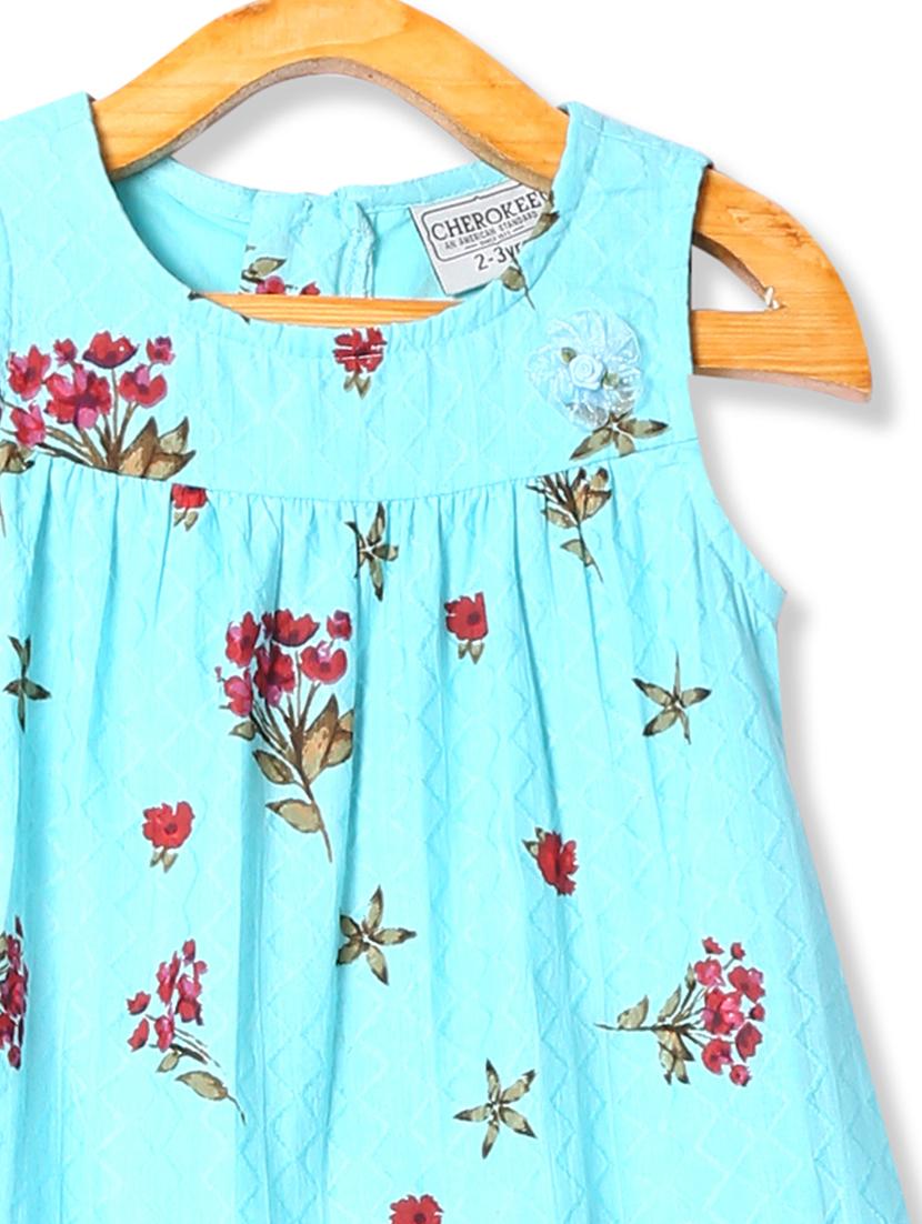 blue cotton frock - 17620007 - Zoom Image - 3