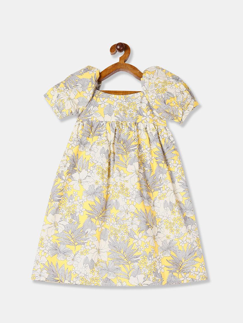 yellow cotton frock - 17620202 - Zoom Image - 1