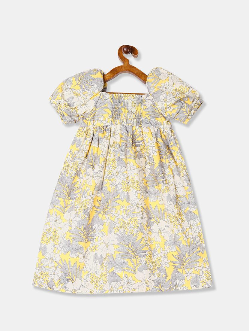 yellow cotton frock - 17620202 - Zoom Image - 2