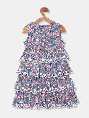 blue floral frock - 17620209 - Standard Image - 2