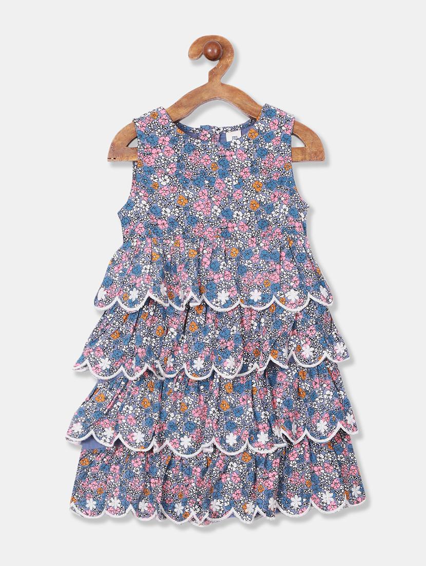 blue floral frock - 17620209 - Zoom Image - 1
