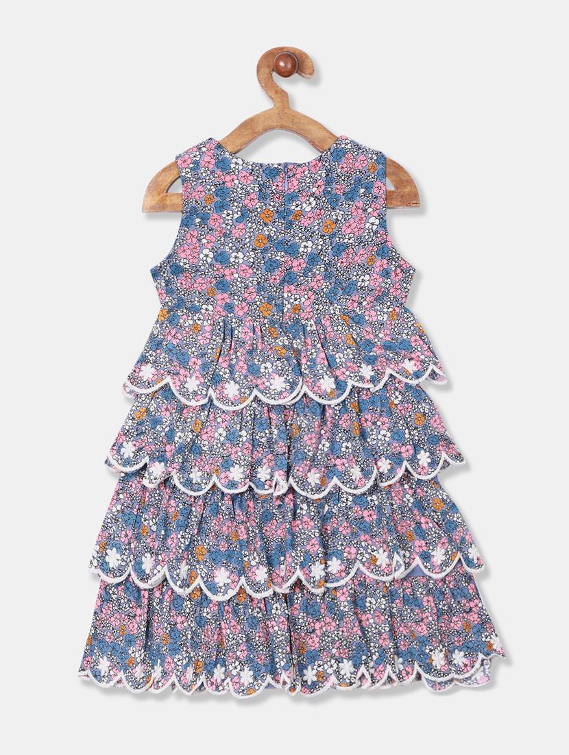 blue floral frock - 17620209 - Zoom Image - 2