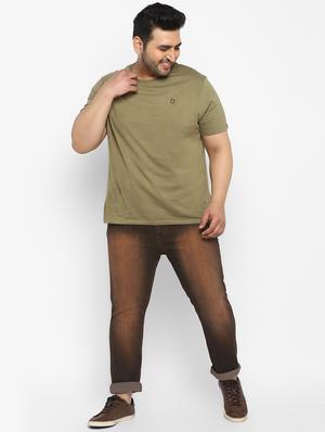 brown heavy washed denim jeans - 17620319 - Standard Image - 5