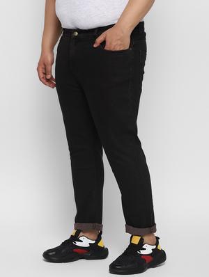 brown plain denim jeans - 17620325 - Standard Image - 3