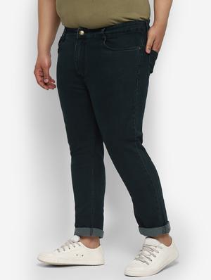 green plain denim jeans - 17620326 - Standard Image - 3