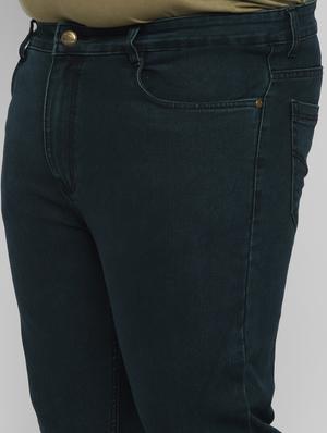 green plain denim jeans - 17620326 - Standard Image - 6