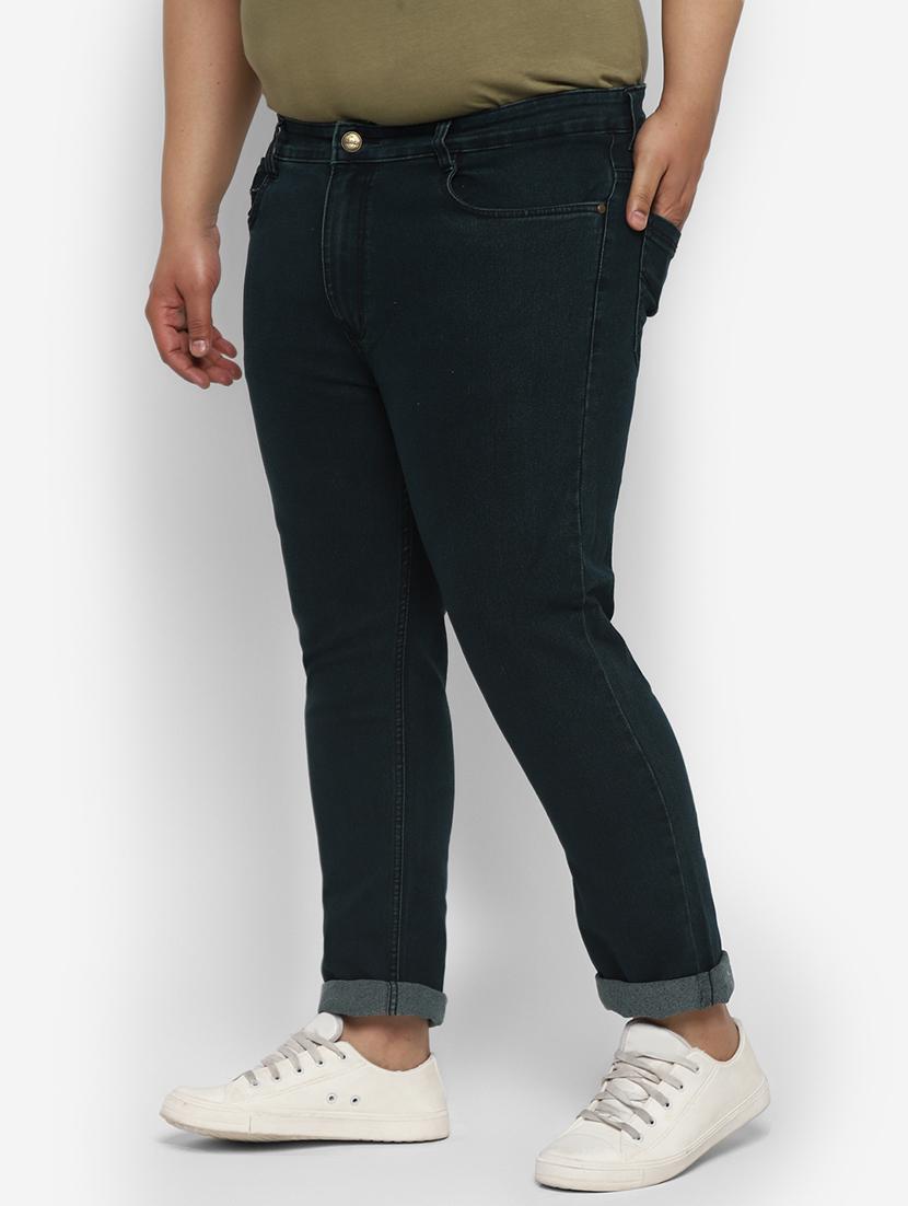 green plain denim jeans - 17620326 - Zoom Image - 3