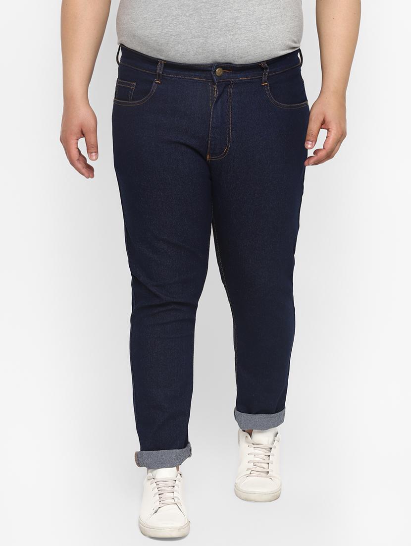 navy blue light washed denim jeans - 17620331 - Zoom Image - 1
